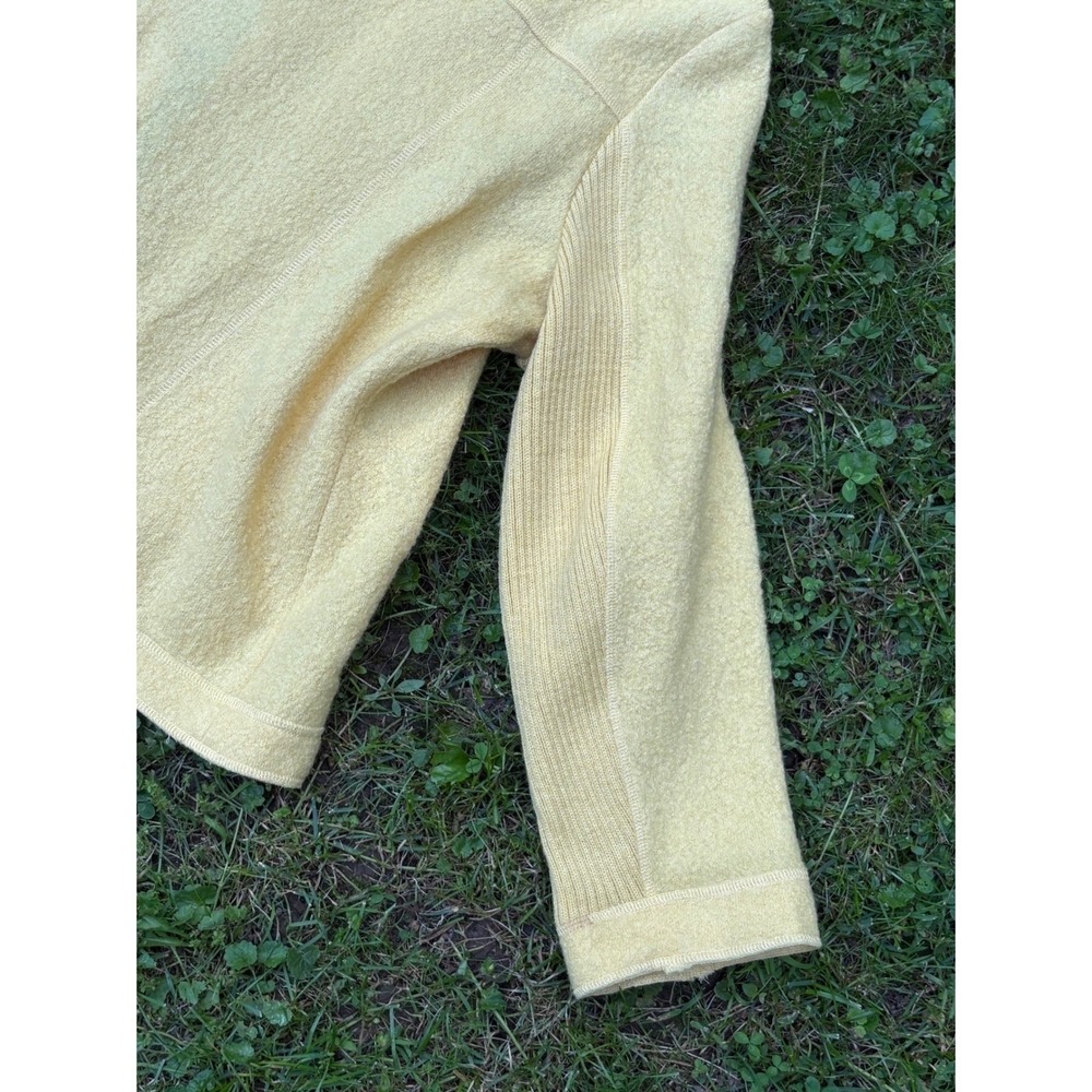 Vintage 100% Wool Butter Yellow Cardigan Sweater Womens Cottagecore - Picture 6 of 6